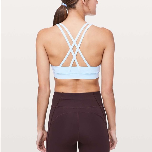 lululemon athletica Tops - Lululemon Energy Bra
Sheer Blue Size 6